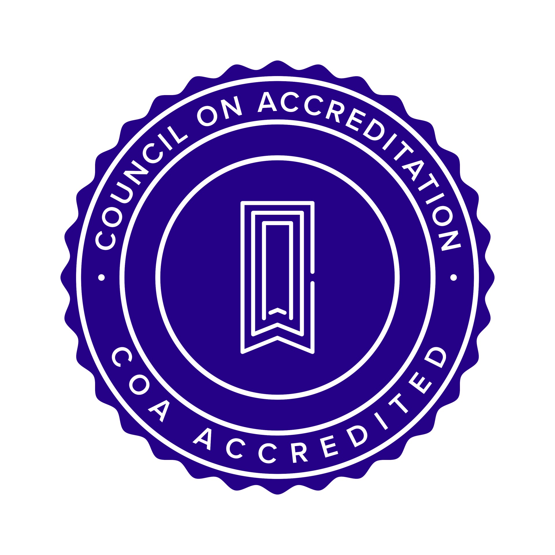Council on Accreditation accredited seal