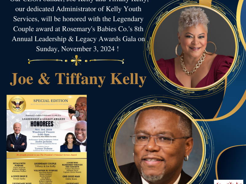 Joe & Tiffany Kelly Legendary Couple Flyer with their headshots 